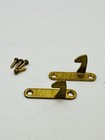 Pair Of Brass Hoosier Cabinet Latch | Catch Hook Replacement Part