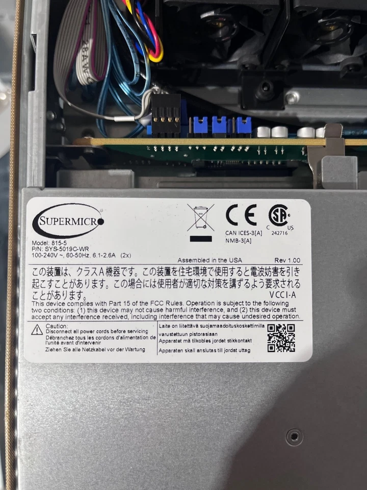 Supermicro 1U Server 5019C-WR X11SCW-F Xeon E-2174G 3.8Ghz 32GB RAM 1x M.2 NVME - Image 4 of 4