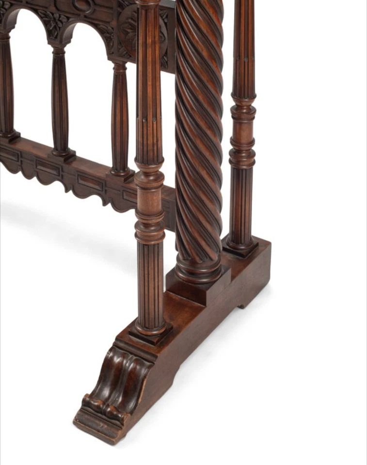 Auténtico Bargueño Español Siglo XVIII con Stand Francés 1927 de Goumain, París Foto 2 de 4