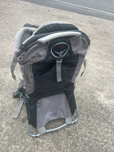 Osprey Poco Plus Child Carrier With Sunshade Raincover Grey