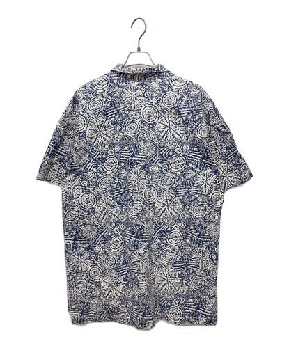 JIMMY'Z 80s open collar shirt Size: 3XL Blue Men - Picture 2 of 6