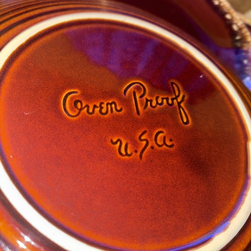 7 Hull Brown Drip Glaze Dinner Plates 10.5” Diameter Round - Picture 7 of 20