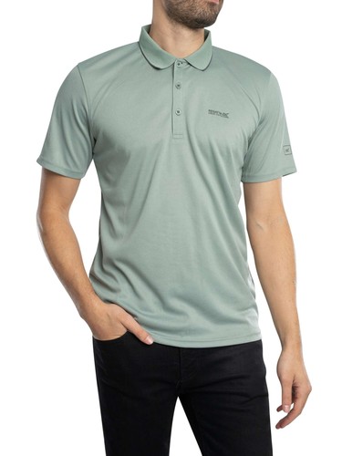 Regatta Men's Maverick V Active Polo Shirt, Green - Picture 2 of 5