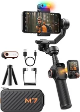 Hohem iSteady M7 Gimbal Stabilizer for Smartphone Magnetic AI Tracker Fill Light