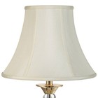 Creme Medium Bell Lamp Shade 7" Top x 14" Bot. x 10.5" High (Spider) Replacement