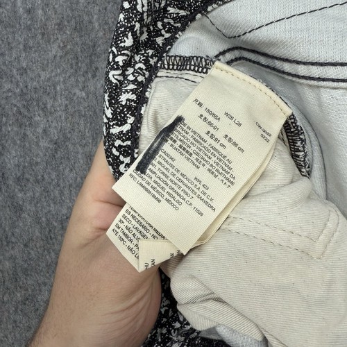 Levis Baggy Dad Jeans Womens W28 L26 Black White Floral Cropped WellThread - Picture 15 of 19