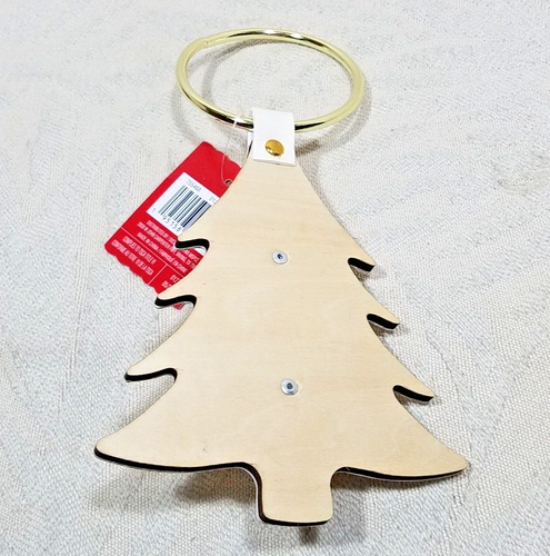 CAMPANA JINGLE DE NAVIDAD POMO DE PUERTA BLANCO ÁRBOL EN FORMA DE PARED DECORACIÓN CENIZA - Imagen 3 de 9