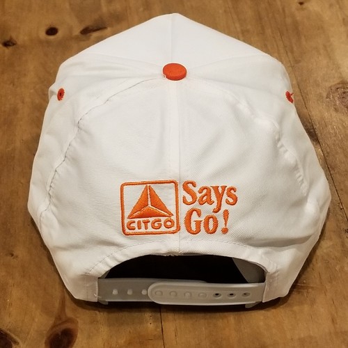 Vintage Citgo Michael Waltrip Hat Cap Snapback White NASCAR Racing 90s #21 - Picture 3 of 8