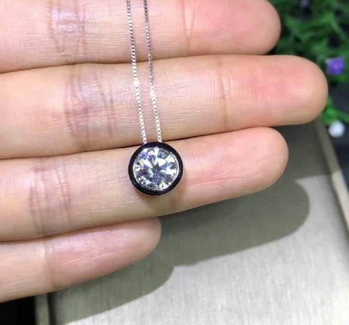 Diamond Solitaire Necklace Pendant | eBay