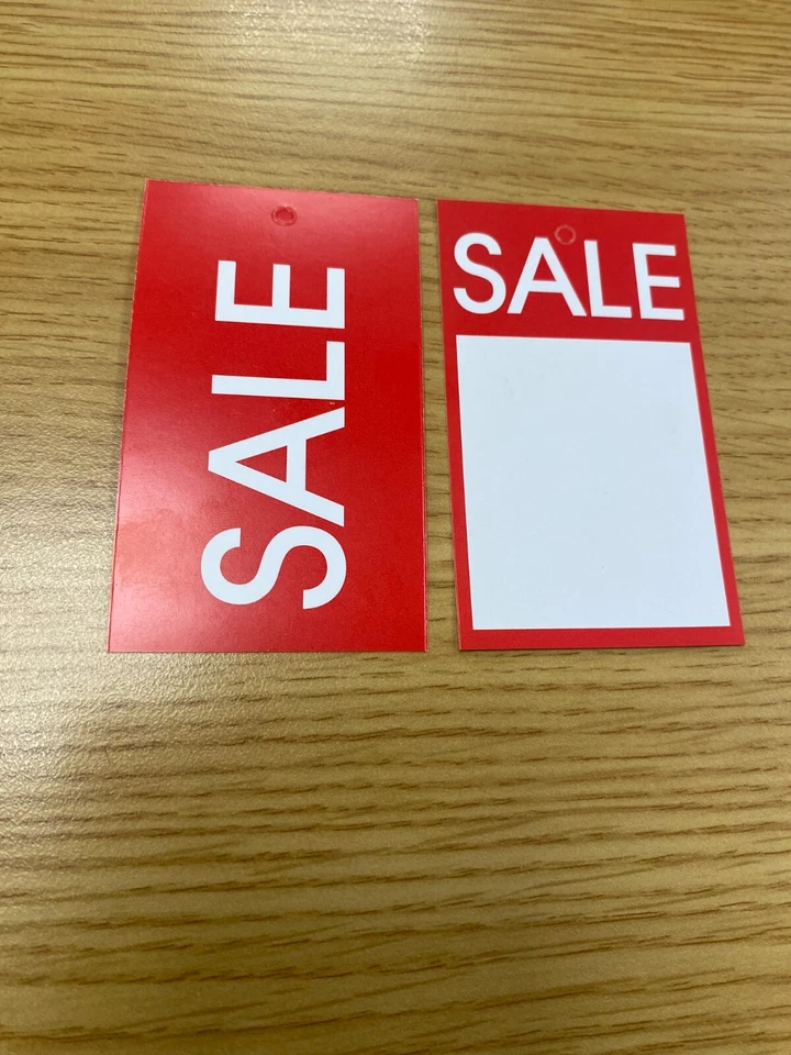 LGP RETAIL SALE SWING TICKET 85 X 50MM X 1000 (ST020) PRINTED BOTH SIDES