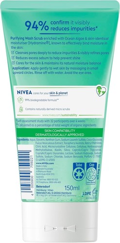 NIVEA-Purifying Face Scrub-150Ml-Au - Picture 2 of 8