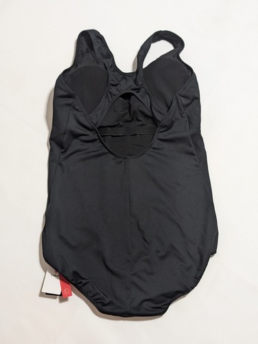 One Piece Swimsuit Size Large Black With Racerback Stretchy And New  - Bild 2 von 7