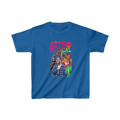 Kids Unisex Travis Scott Astro Fan Hip-HopHeavy Cotton™ Tee - Picture 6 of 7