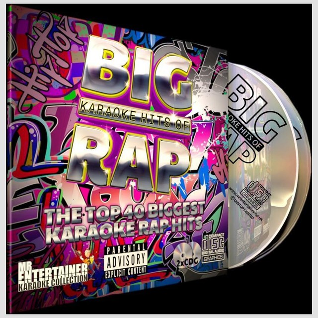 Mr Entertainer Big Karaoke Hits Of Rap - 40 Backing Tracks 2 CD+G/CDG Discs RK9423 Mr Entertainer Big Karaoke Hits Of Rap - 40 Backing Tracks 2 CD+G/CDG Discs RK9423