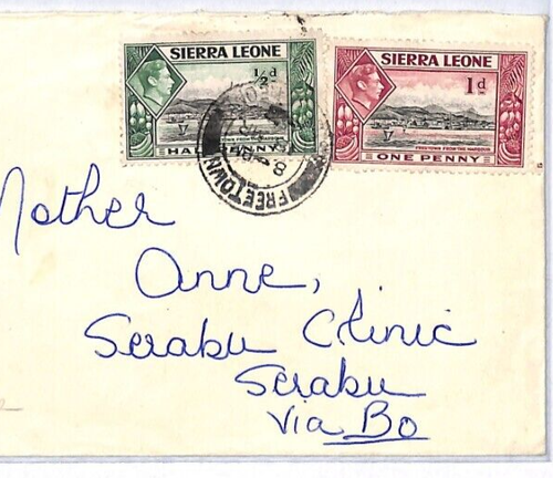 SIERRA LEONE KGVI Cover *PATROL POST No2* CDS Serabu Freetown 1954 YR110 - Picture 4 of 13