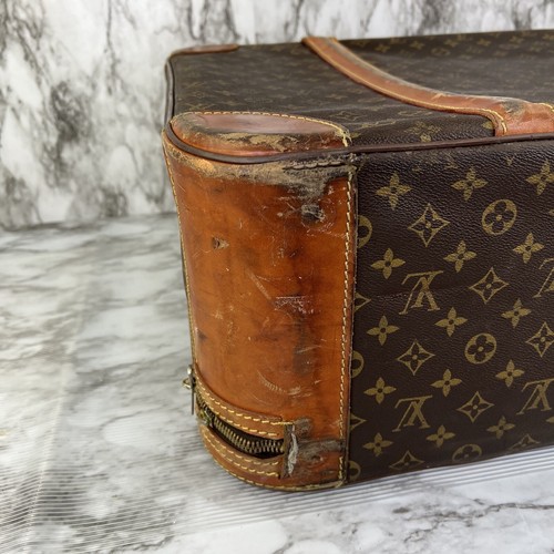 Louis Vuitton Trunk Luggage Suitcase Monogram Vintage 1980’S Leather Authentic - Picture 12 of 21