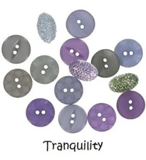Clear Buttons Sets - Tranquility