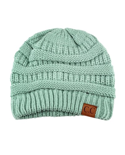 Hot item! CC Beanie New Women's Knit Slouchy Thick Cap Hat Unisex Solid Color - Picture 173 of 391