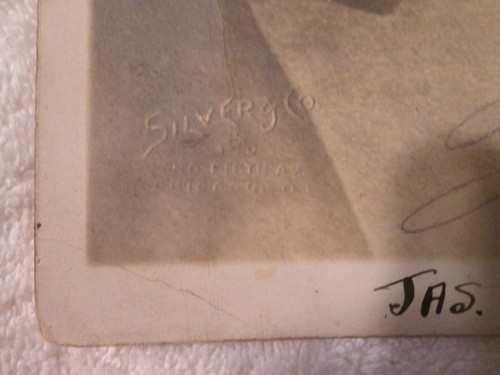 Foto antigua de boxeo firmada por James Corbett - Imagen 2 de 8