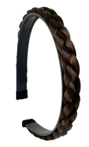 Fascia per capelli sintetici 0,5" intrecciata fascia intrecciata fascia per capelli donna ragazza - Foto 16 di 19