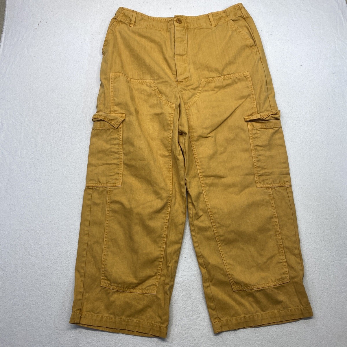 【WAIKEI】Yellow Washed Cargo Denim Pants 2色 イエローウォッシュドカーゴデニムパンツ - WaiKei | 60
