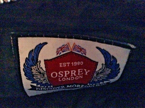 BNWT New Osprey Orla Small Canvas Cosmetics / Wash / Toiletries Bag - Blue Check - Imagen 3 de 4