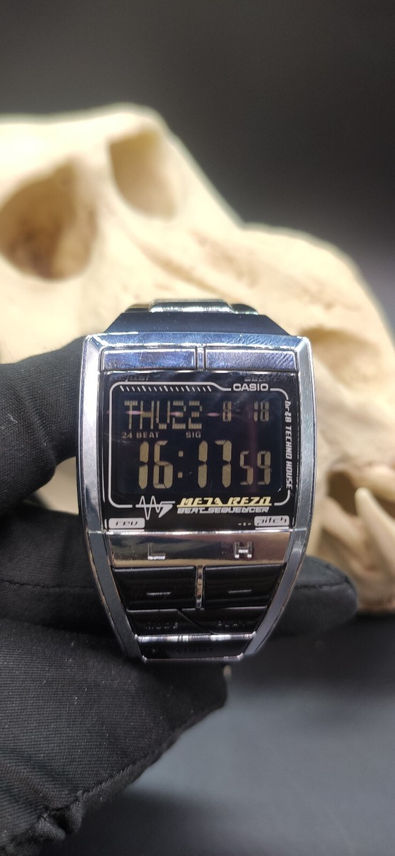 Casio Me7a Rezo ME211 Beat Sequencer SS Men's Digital Watch