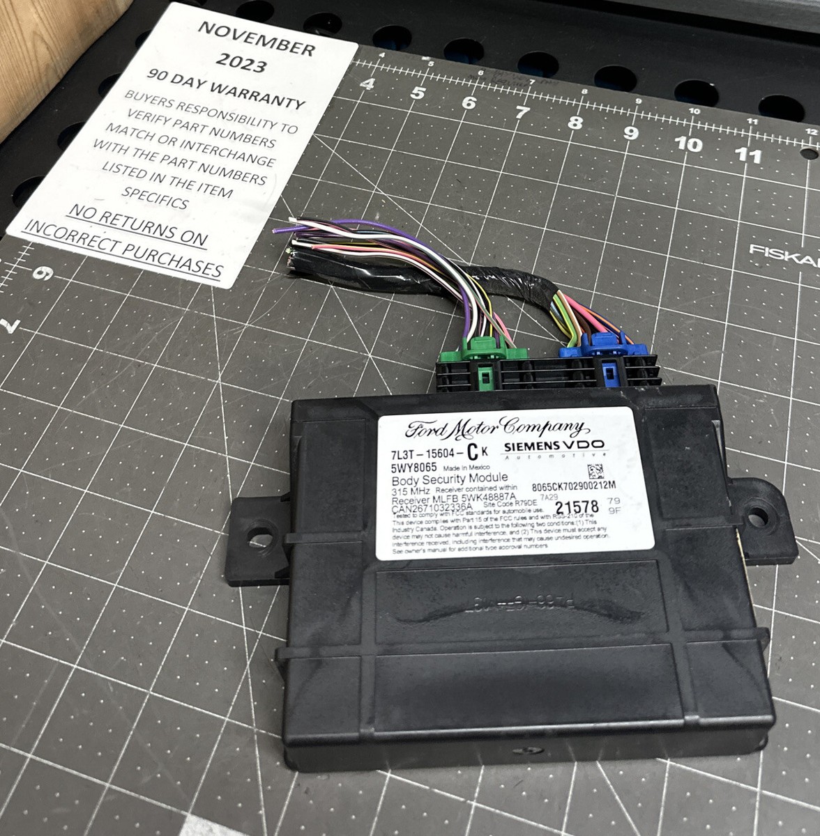 2007 2008 Ford F-150 Body Security Module BSM OEM 7L3T-15604