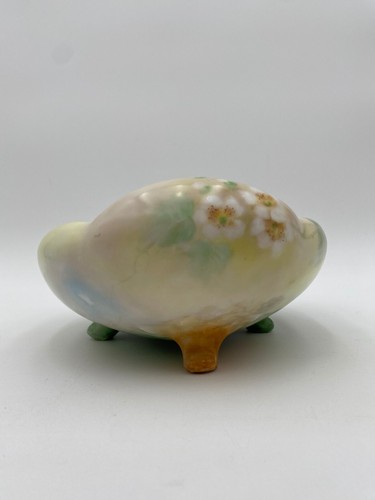 Fabulous Hand Painted MZ Austria Footed Bowl--Grape Design, Iridescent Interior - Picture 5 of 10