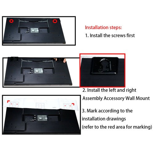 Original Delgado Montaje en Pared BN96-51686A 43"LS03A El Marco TV 32"LS03T Placa Adaptador - Imagen 3 de 6