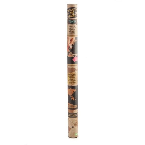 WORLD TRAVELER SCRATCH MAP A Must Have Item For The Globetrotter Brand New - Foto 5 di 9
