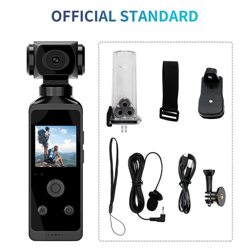 Handheld 4K HD Sports Camera - Anti-Shake, Waterproof, Outdoor Hiking, Cycling - Picture 25 of 26