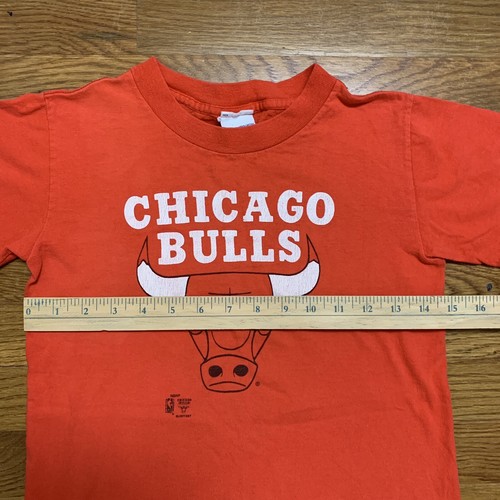 Vtg Chicago Bulls Youth T-Shirt USA Single Stitch Basketball Tee Salem Kids Sz L - Picture 9 of 12