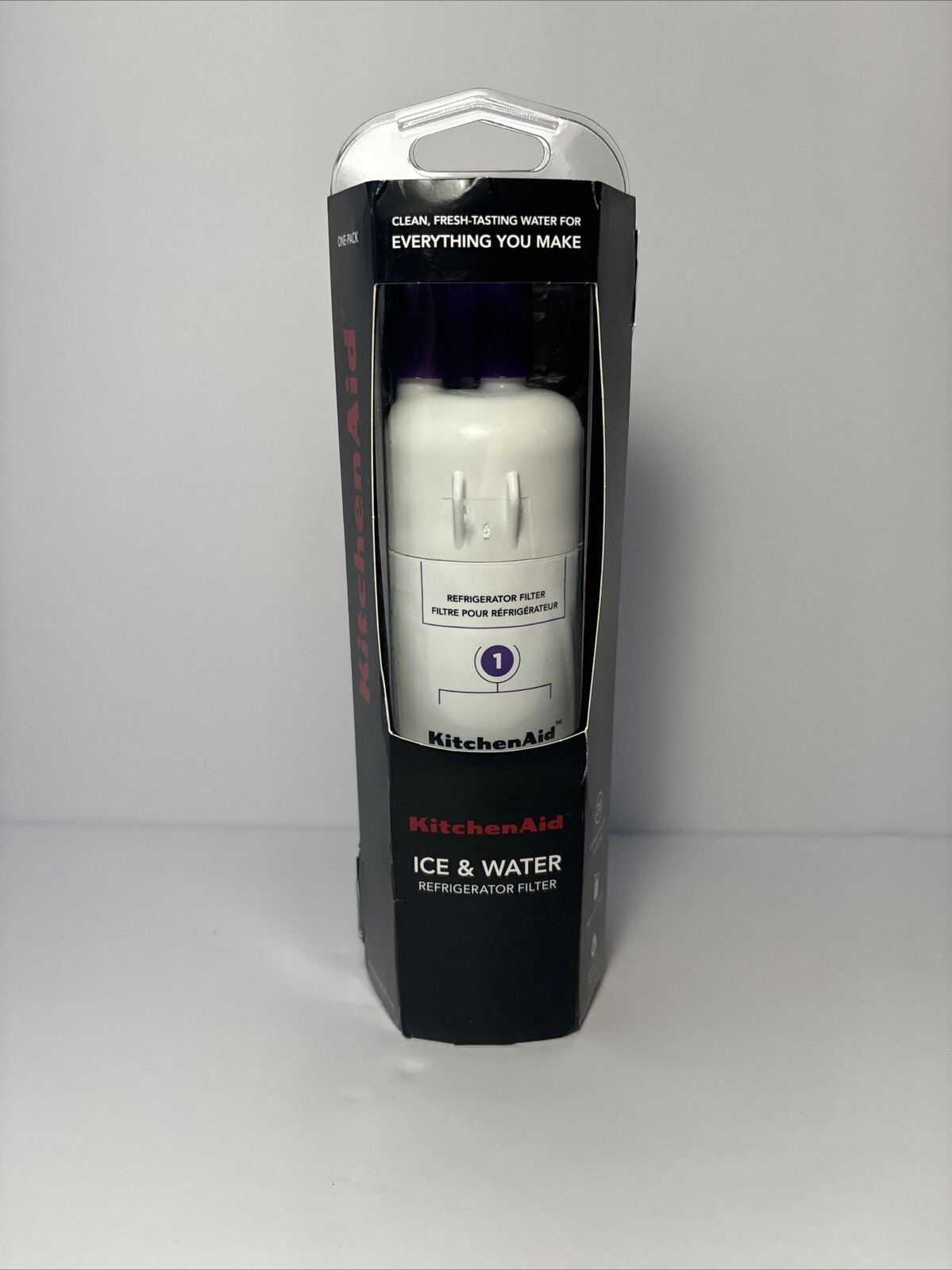 KitchenAid Refrigerator Ice and Water Filter 1 - KAD1RXD1, Single-Pack, Purple