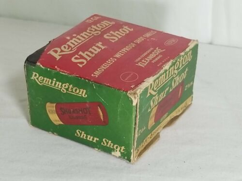 Remington Kleanbore Shur Shot 12 Gauge Shotgun Shells Ammo Box Empty - Picture 2 of 6