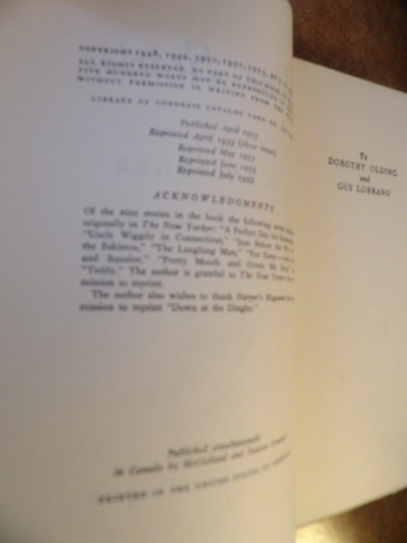 J.D. Salinger - Nine Stories - 1953 Edition Hardcover - Little Brown - Picture 3 of 3