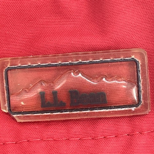 L.L. Bean Jacket Kids Large 14-16 Red Blue Colorblock Full Zip Hooded Insulated - Picture 2 of 9
