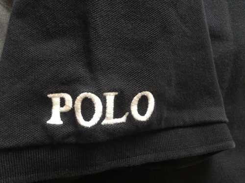 Vtg.ORG Ralph Lauren Men's Golf Pro Fit 97% Pima Cotton 3% Elastin Black Polo M - Picture 5 of 8