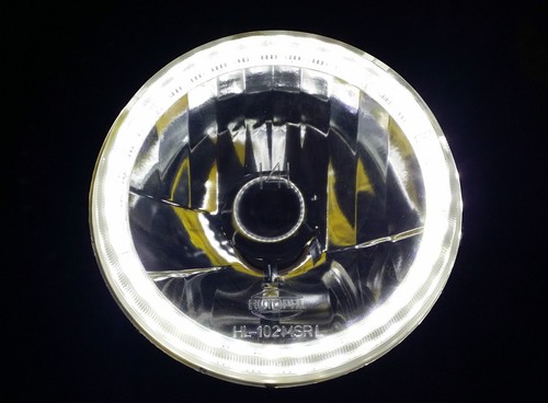 GREEN Halo H4 Headlight Angel Eye Datsun 240Z 260Z 280Z 240K 120Y Patrol Sunny - Picture 2 of 9