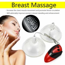 Electric Breast Massage Cup 10 Rotation Pattern Women Spinning Nipple Stimulator