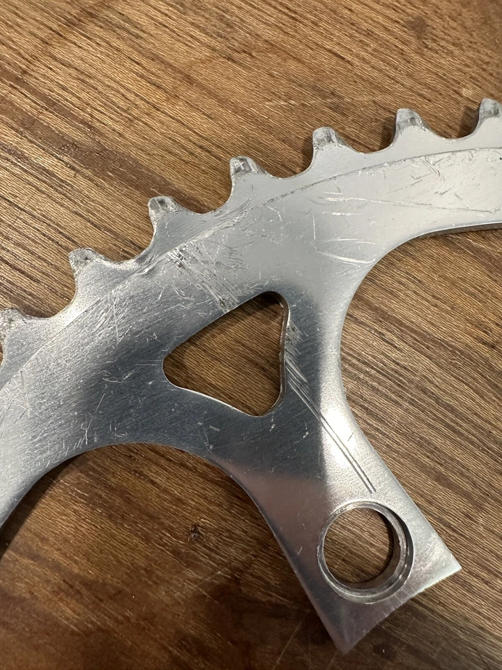 Plato Sugino Vintage 53 Dientes 110 BCD 53t Bicicleta Años 80 A4 Foto 3 de 4