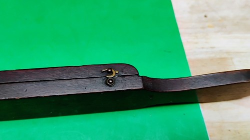 razor hone 4.25" In wood coffin box natural sharpening stone vintage Antique - Picture 4 of 16