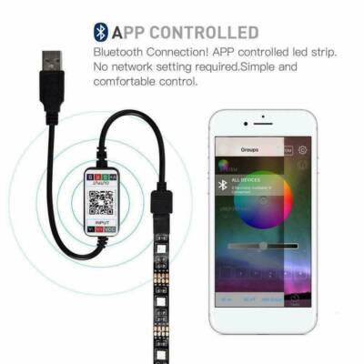 Bluetooth USB Kabel Controller DC 5-24V für RGB LED Streifen Licht Smartphone App 