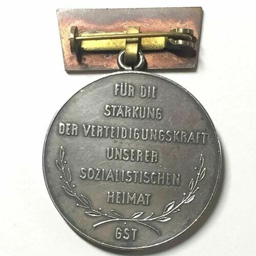 Ernst Schneller DDR Medaille (1961-1972) Silver Stufe 900er Punze (DDR 154) - Picture 4 of 6