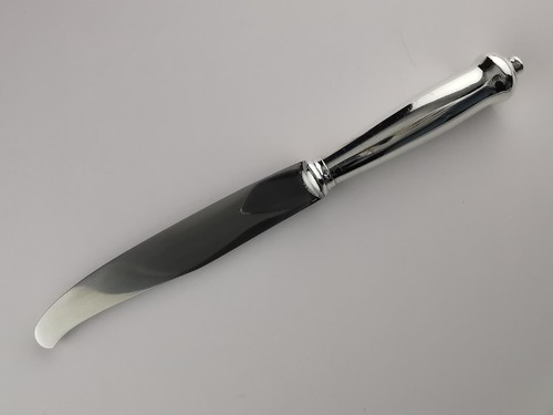 PUIFORCAT- "Richelieu" - Table knife - Sterling silver Minerve .950 - Picture 10 of 16