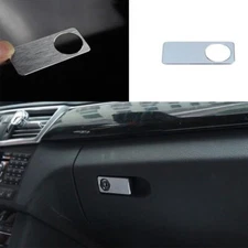 Cover Trim Co-Pilot Storage Box Handle For Benz C-Class 2008-14 Silver Aluminum