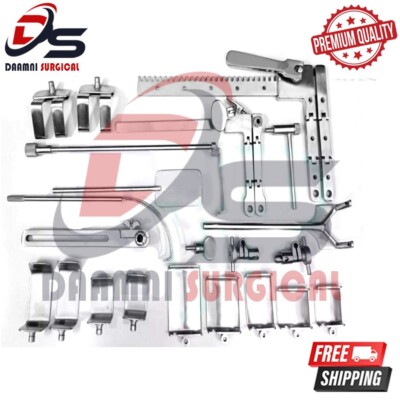 Basic Valve XS Surgery Instruments Cardiac Surgery Set With Aluminum Box New