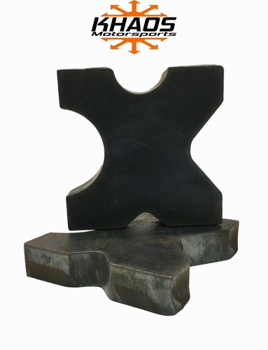 20 TON STEEL SHOP PRESS BED PLATES, H-Frame Arbor 4 notch 1"X 5"X 5" Set - 第 1/6 張圖片