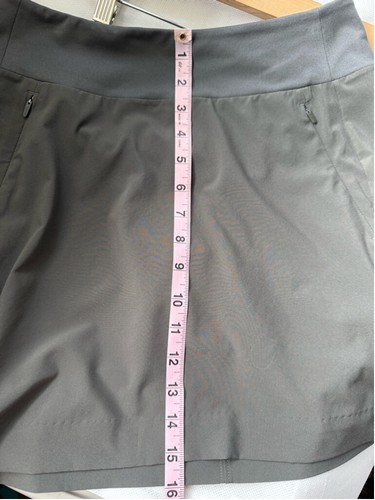 Athleta SoHo Skort Talla 2 Verde tiro medio ligero senderismo viaje vacaciones - Imagen 4 de 11