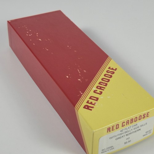 Red Caboose HO Kit #RC-2209h 42’ Flat Car Fishbelly Side Great Northern - Picture 2 of 3